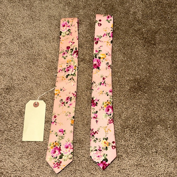 Other - Pink floral ties set of 2